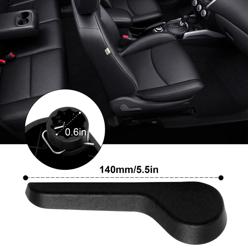 HUSUKU Seat Recliner Handle RH Passenger Side Front Ebony for Chevy GMC Pickup Truck SUV (Black) Replaces: 15232598 OE GM-2511B-FL - Image 5